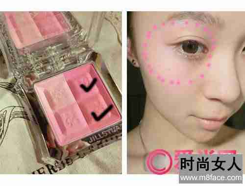 日系烟熏妆化妆过程 加点粉色更显浪漫