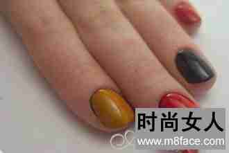  最炫民族色彩 扎染风格美甲DIY教程 
