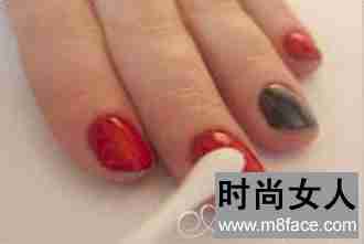  最炫民族色彩 扎染风格美甲DIY教程 